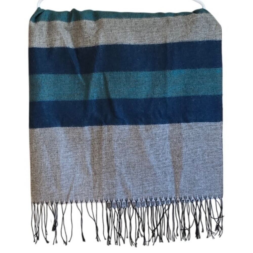 Sundance striped fringed scarf shawl